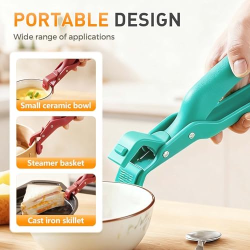 3 Pcs Hot Plate Grippers, 2026 Upgraded Multi Purpose Hot Plate