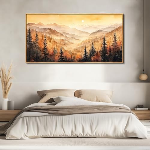 FUHAIHUA Wood Framed Canvas Wall Art For Living Room Wall Decor For