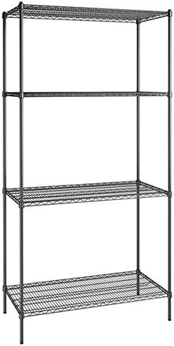 24" x 48" NSF Black Epoxy 4-Shelf Kit by Zedfire