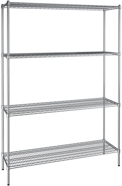 18" x 60" NSF Chrome 4-Shelf Kit by Zedfire
