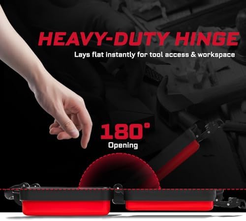 Geinxurn 2 Pieces Metal 11 Inches Steel Portable Tool Box Organizer