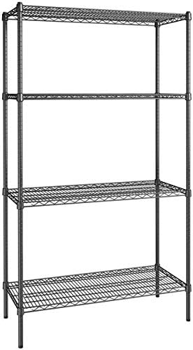 18" x 48" NSF Black Epoxy 4-Shelf Kit by Zedfire