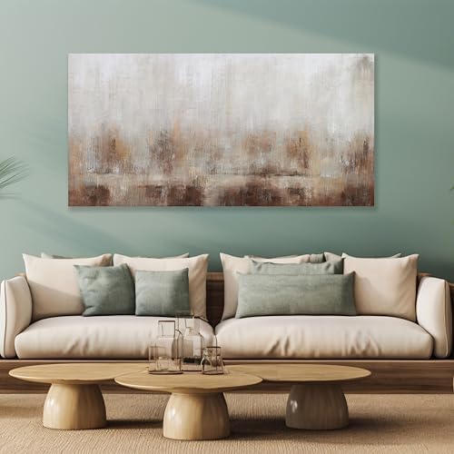 Abstract Wall Art Home Decor Wall Brown Canvas Print Wall Art Framed