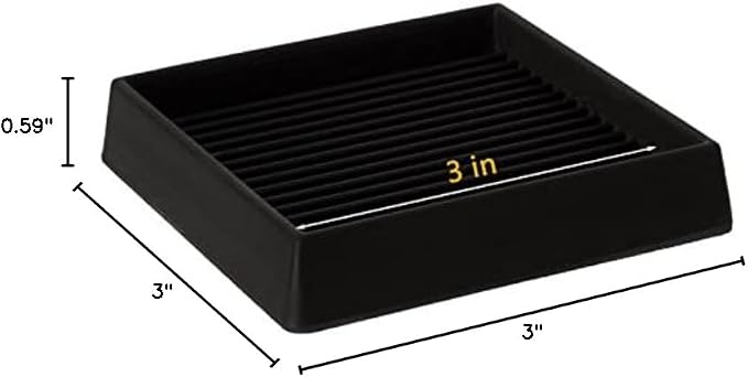 3X3 Rubber Caster Cups, Non Slip Furniture Pads, Anti-Slip Furniture Gripper - Image 8