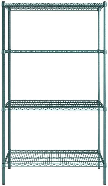 18" x 42" NSF Green Epoxy 4-Shelf Kit - Image 2