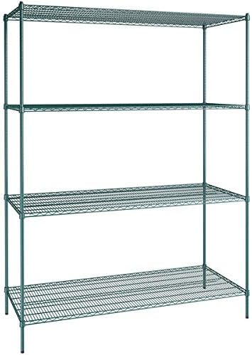 30" x 72" NSF Green Epoxy 4-Shelf Kit by Zedfire
