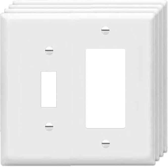 Decorator/Toggle Switch Wall Plates 2-Gang Switch Outlet Electrical Cover Plate by Unknown