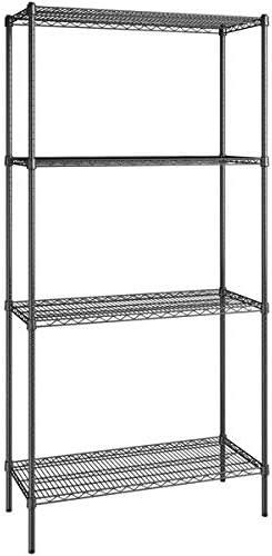 18" x 42" NSF Black Epoxy 4-Shelf Kit by Zedfire