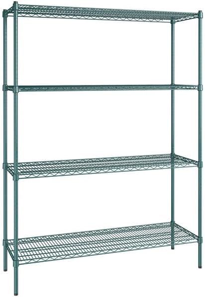 18" x 54" NSF Green Epoxy 4-Shelf Kit by Zedfire