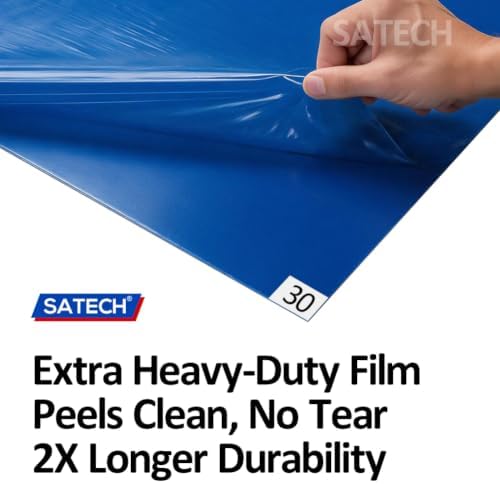 SATECH Sticky/Tacky/Adhesive Mat 26" x 45" White