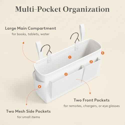 Lifewit Bedside Caddy Storage Organizer, Hanging Storage Bag for Bunk Bed