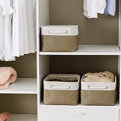 TheWarmHome Storage Basket for Organizing - 14x10x7 inch Medium 3 Pack