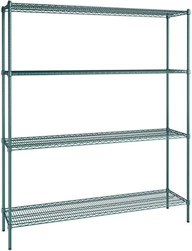 18" x 72" NSF Green Epoxy 4-Shelf Kit by Zedfire