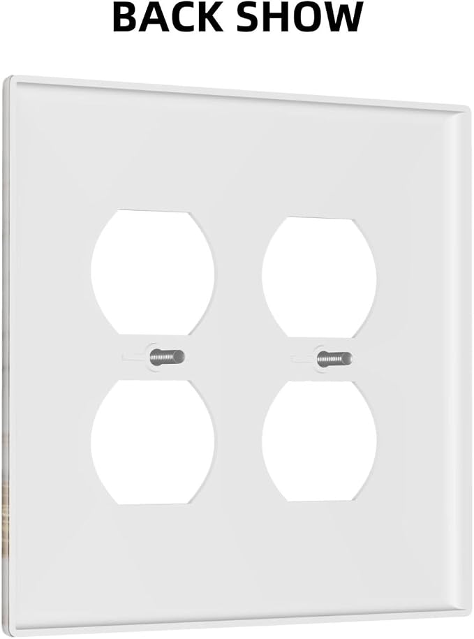 Gold Marble Shine Butterfly Abstract Modern Print Outlet Covers 2 Gang Double - Image 4