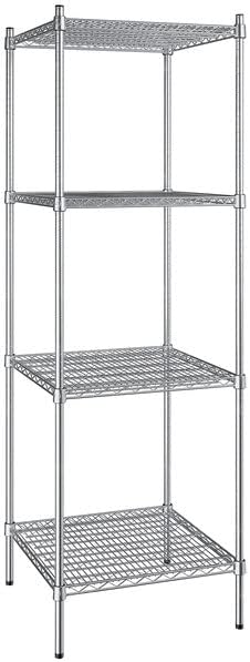 24" x 24" NSF Stainless Steel 4-Shelf Kit by Zedfire