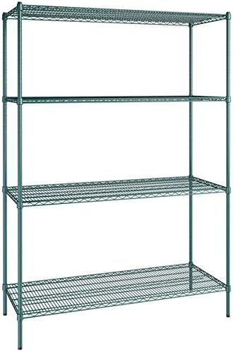 24" x 60" NSF Green Epoxy 4-Shelf Kit by Zedfire
