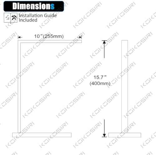 KOKOSIRI Hand Towel Rack Free Standing Towel Bar with Heavy Steady Marble Base for Bathroom Vanity Countertop 15.7'' Height, Champagne Bronze Stainless Steel THS0008-CPG