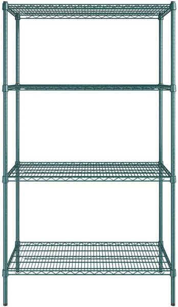24" x 42" NSF Green Epoxy 4-Shelf Kit - Image 2