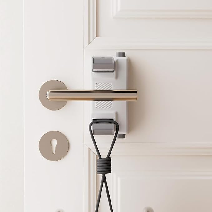 YEYA Upgrade Child Safety Door Handle Lock, Dual-Button Security & Easy - Image 7