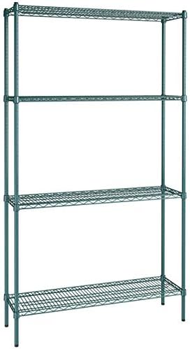 14" x 48" NSF Green Epoxy 4-Shelf Kit by Zedfire