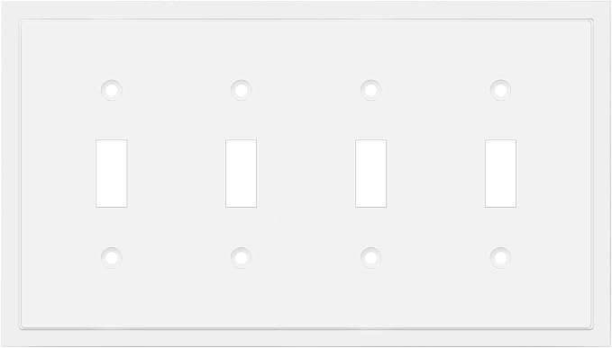 Henne Bery Modern Edge Decorative Wall Plate Switch Plate Outlet Cover by HenneBery