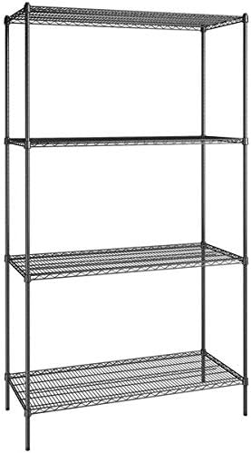 24" x 54" NSF Black Epoxy 4-Shelf Kit by Zedfire