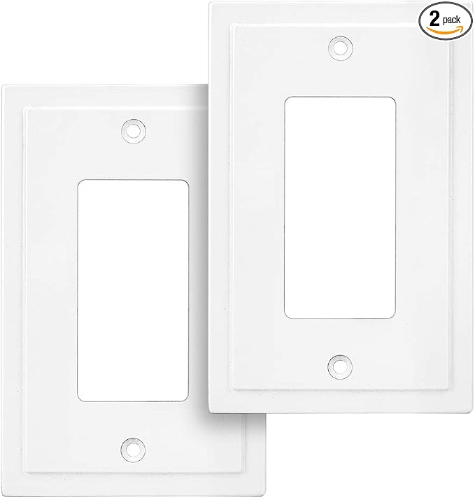 Henne Bery Modern Edge Decorative Wall Plate Switch Plate Outlet Cover by HenneBery
