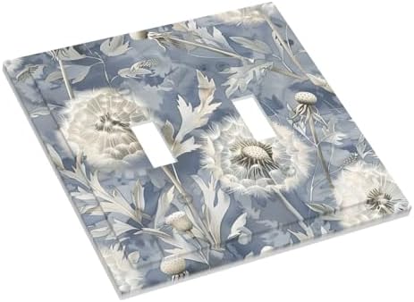 Blue Dandelion Vintage Floral Boho Flower Decorative Switch Plates 2