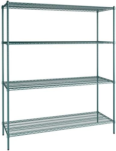 24" x 72" NSF Green Epoxy 4-Shelf Kit by Zedfire