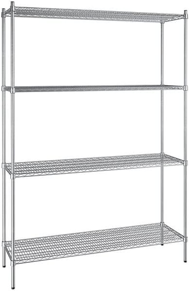 18" x 60" NSF Stainless Steel 4-Shelf Kit by Zedfire