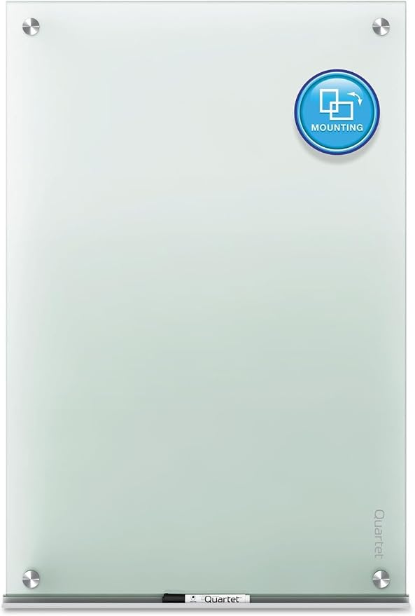 Quartet Whiteboard, Glass Dry Erase Board, Non-Magnetic, Infinity Frameless - Image 2