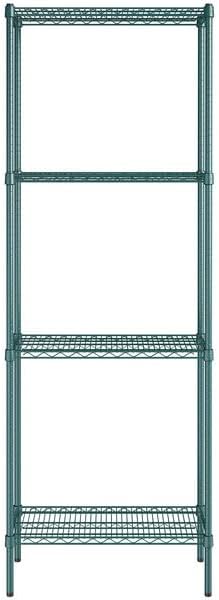14" x 30" NSF Green Epoxy 4-Shelf Kit - Image 2