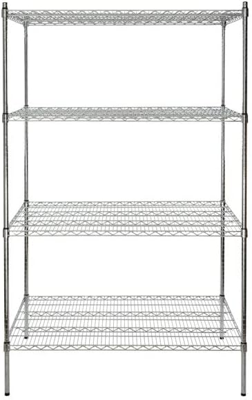 30" x 48" NSF Chrome 4-Shelf Kit by Zedfire