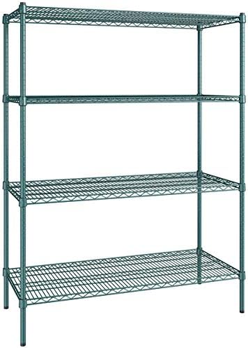 21" x 48" NSF Green Epoxy 4-Shelf Kit by Zedfire