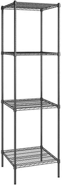 24" x 24" NSF Black Epoxy 4-Shelf Kit by Zedfire