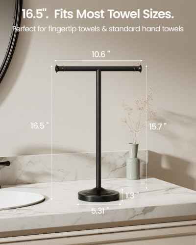 Freestanding Towel Holder Countertop 16inch Oil Rubbed Bronze