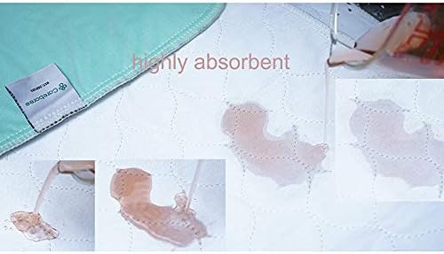 2 Pack Cotton Top-Layer Reusable Tuckable Underpads Incontinence Bed Pads - Image 7