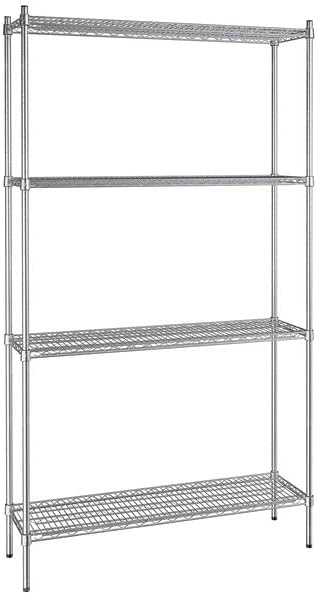 14" x 48" NSF Stainless Steel 4-Shelf Kit by Zedfire