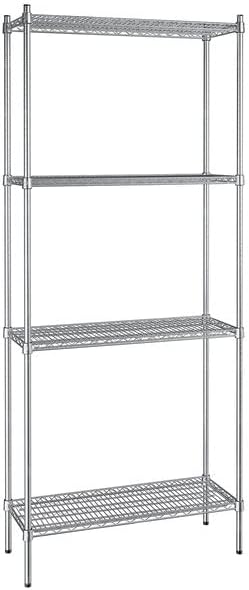 14" x 36" NSF Stainless Steel 4-Shelf Kit by Zedfire