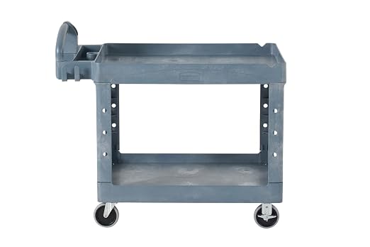 Rubbermaid Commercial Products BRUTE Heavy Duty 2-Shelf Utility/Service Cart - Image 17