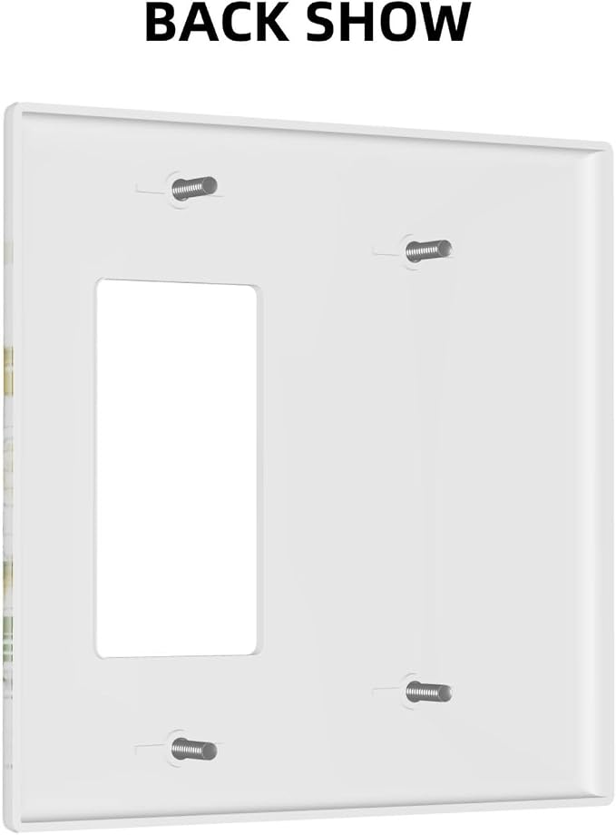 Wild Flower Dragonfly 2 Gang Blank Rocker Light Switch Cover Plates Decorative - Image 4
