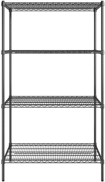 24" x 48" NSF Black Epoxy 4-Shelf Kit - Image 2