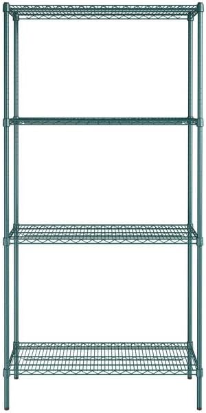 18" x 42" NSF Green Epoxy 4-Shelf Kit - Image 2