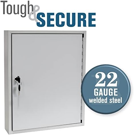 BankSupplies STEELMASTER 110 Key Cabinet Single Lock Key Box Welded