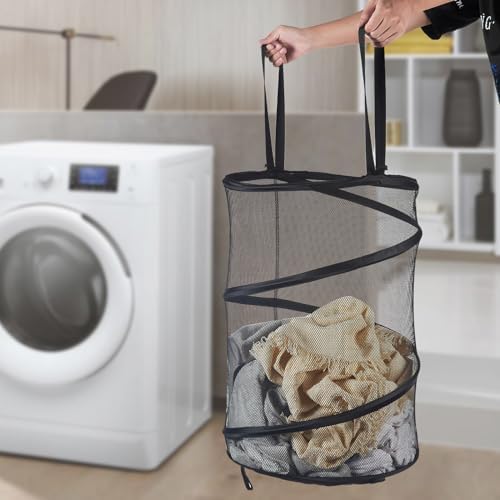 Seiritex Mesh Popup Laundry Hamper 115L Foldable Laundry Basket Extra