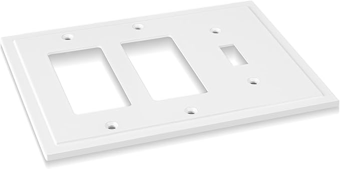 Henne Bery Modern Edge Decorative Wall Plate Switch Plate Outlet Cover - Image 2