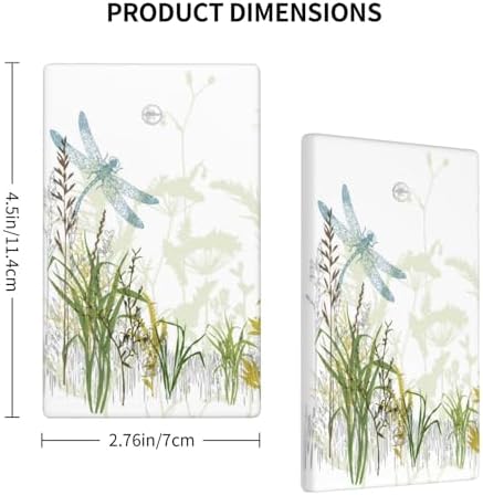 Wild Flower Dragonfly 1 Gang Blank Light Switch Cover Plates