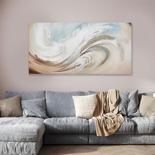 Abstract Wall Art Canvas Wall Paintings Modern Beige Wall Decor