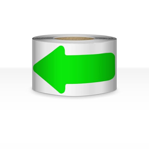 Arrow Floor Sticker Tape 2"×4" Arrow Floor Marking Sticker Sign 200 PCS Arrow by EVQ