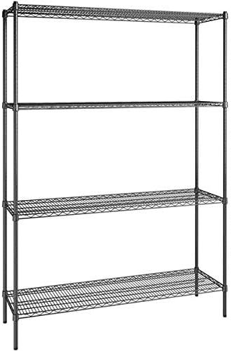 18" x 60" NSF Black Epoxy 4-Shelf Kit by Zedfire